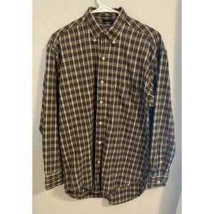 Britches Great Outdoors Mens Flannel Button Shirt Size S Plaid Long Sleeve